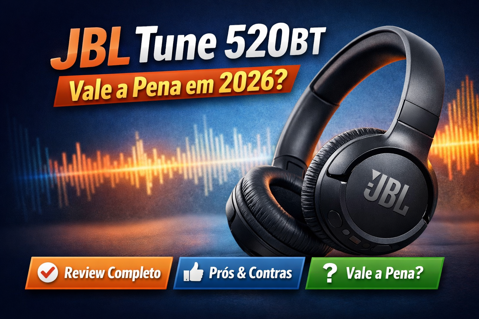 JBL Tune 520BT Vale a Pena em 2026? Review Completo, Prós e Contras